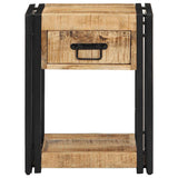 Bedside Cabinet 40x35x50 cm Solid Rough Wood Mango 4016688