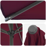 Garden Parasol with Base 270 x 270 cm Polyester Rectangular 42036226