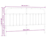 Metal Replace Headboard White 160 cm 352662