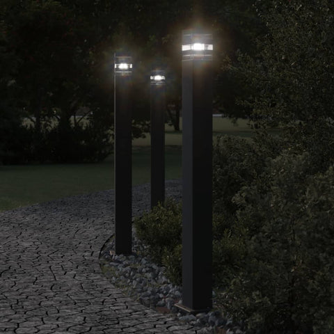 Outdoor Floor Lamp with Sensor Black 110 cm Aluminium 4006403