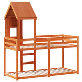 Bunk Bed without Mattress Wax Brown 90x200 cm Solid Wood Pine 3281999