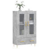 Highboard Concrete Grey 69.5x31x115 cm Engineered Wood 828288