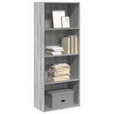 Bookcase Grey Sonoma 60x30x152 cm Engineered Wood 857913