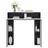 Fireplace Surround Black 102 x 18 x 100.5 cm Engineered Wood 8006607