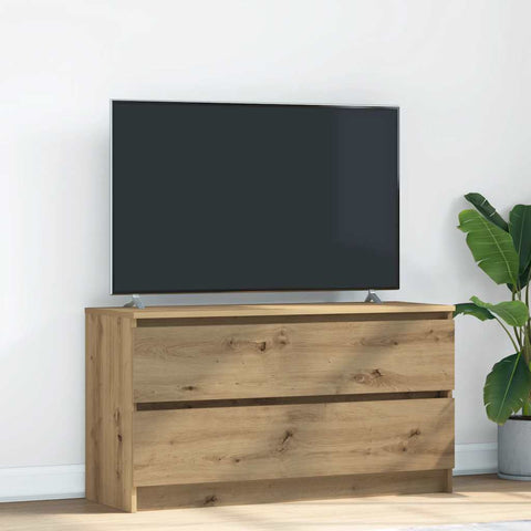 ZNTS TV Cabinet Artisan Oak 100x35x54 cm Engineered Wood 861813