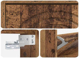 Wall-Mounted Shoe Cabinet ALKMAAR 71 x 17 x 86 cm Old Wood 896203