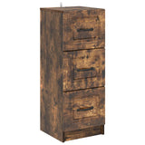 Drawer Cabinet Smoked Oak 33 x 34.5 x 87 cm Engineered Wood 895770