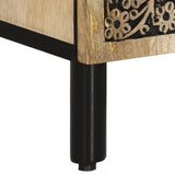 Side Cabinet 90x33x75 cm Solid Wood Mango 358240