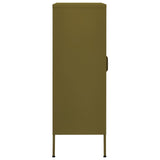 Storage Cabinet Olive Green 80x35x101.5 cm Steel 336171