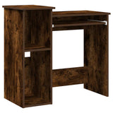 Desk with Shelves Smoked Oak 84x40x78 cm Engineered Wood 860449