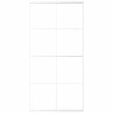 151676 Sliding Door ESG Glass and Aluminium 102,5x205 cm White