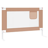 Toddler Safety Bed Rail Taupe 100x25 cm Fabric 10217