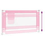 Toddler Safety Bed Rail Pink 140x25 cm Fabric 10201
