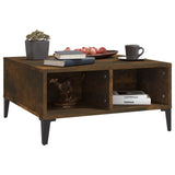Coffee Table Smoked Oak 60x60x30 cm Engineered Wood 813167