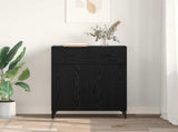 Sideboard Black Oak 69.5 x 34 x 90 cm Engineered Wood 880681