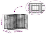Gabion Raised Bed Silver 42033327