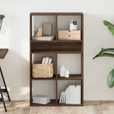 Book Cabinet Brown Oak 66x31x112 cm Engineered Wood 860307