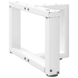 Coffee Table Legs T-Shaped 2 pcs White 40x25x cm Steel 4013005