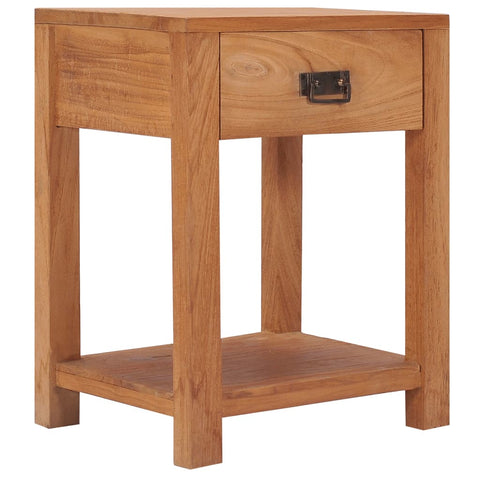 ZNTS bedside Cabinet 35x35x50 cm Solid Teak Wood 287231