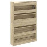 Shoe Cabinet Sonoma Oak 80x21x125.5 cm Engineered Wood 839926
