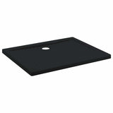 Shower Base Tray with Dots 100 x 80 x 4 cm ABS Black 42033512