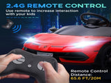 Lamborghini Licensed 12V kids Electric Car w/ Butterfly Doors, Remote, Music, Horn, Suspension - Red T3398P348405