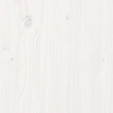 ZNTS Bed Frame without Mattress White 90x200 cm Solid Wood Pine 3301605