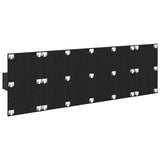 Headboard with Cabinet 3 pcs Black Oak Engineered Wood 3416194