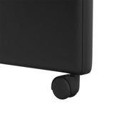 Dining Chairs with Wheels 2 pcs Black 57 x 66 x 94 cm 42017823