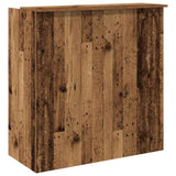 Reception Desk Old Wood 100x50x103.5 cm Engineered Wood 3324167