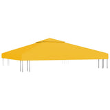 2-Tier Gazebo Top Cover 310 g/m 3x3 m Yellow 312073