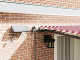 Retractable Awning Red and White 400 x 300 cm 3330548