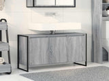 Bathroom Cabinet Grey Sonoma 90 x 30 x 60 cm Engineered Wood 886483