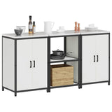 Kitchen Storage Set HATTEM 3 pcs White Cold-rolled Steel 3392695