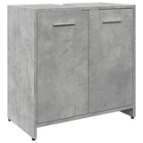 Bathroom Sink Cabinet Concrete Grey 60x33x60 cm Engineered Wood 856038