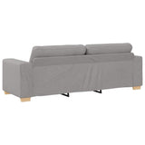 Sofa Set with Cushion 2 pcs Grey 221 x 78 x 80 cm Fabric 3324718