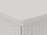1-Seater Garden Sofa Rattan Look PP White 8011758