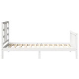 Bed Frame without Mattress White 100x200 cm Solid Wood Pine 3191962