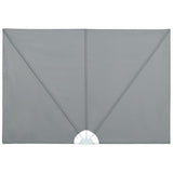 Collapsible Terrace Side Awning Grey 240x160 cm 44563