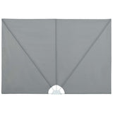 Collapsible Terrace Side Awning Grey 240x160 cm 44563