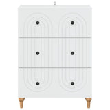 Drawer Cabinet White 66 x 34.5 x 90 cm Engineered Wood 894145