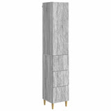 Cabinet Set 2 pcs Grey Sonoma 33 x 34.5 x 90 cm Engineered Wood 3416733