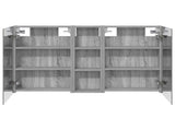 Bathroom Cabinet Set 3 pcs 100 x 10.5 x 60.5 cm Engineered wood 3403701