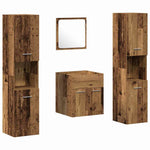 Bathroom Furniture Set 4 pcs Old Wood 41 x 38.5 x 46 cm 3332492