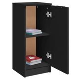 Sideboards 2 pcs Black 30x30x70 cm Engineered Wood 811136