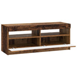 LED TV Cabinet Old Wood Engineered Wood 897873