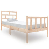 Bed Frame without Mattress Solid Wood Pine Small Single 3101308
