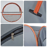 Privacy Tent Grey and Orange Pop-up Waterproof 4004139