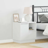 Bedside Cabinet White 50 x 34.5 x 50 cm Engineered wood 869578