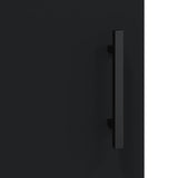Highboard Black 69.5x34x180 cm Engineered Wood 3198234